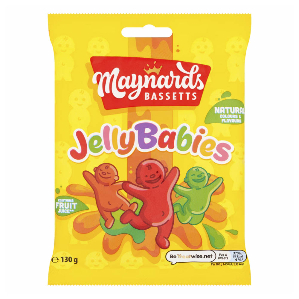 Maynards Bassetts Jelly Babies 130g