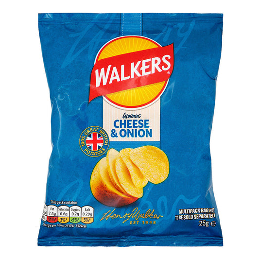 Walkers Cheese & Onion Crisps 25g
