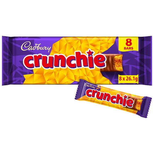 Cadbury Crunchie 8 Pack — The Original Honeycomb Chocolate Bar